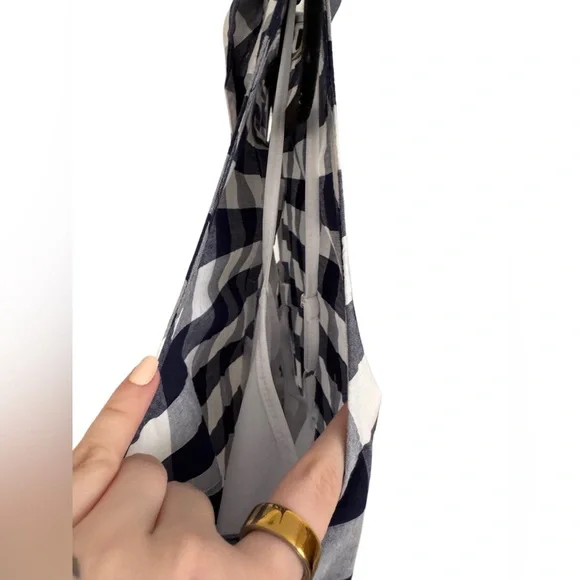 Nine West Sleeveless Gingham Shirt Dress – Size 16 - Picture 6 of 9